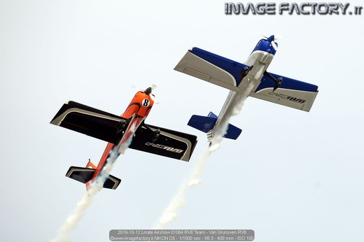 2019-10-12 Linate Airshow 01064 RV8 Team - Van Grunsven RV8